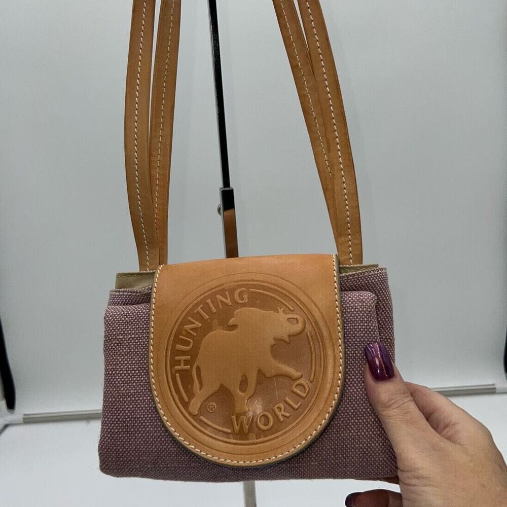 Hunting World Made in Italy‎ Foldable Tote Bag Shoulder Bag Cotton Linen Blend x - Picture 14 of 15
